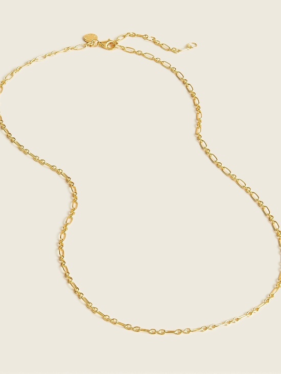 J. Crew Jewelry - Demi-fine 14k Gold-plated 20" Mixed Link Chain Necklace - NWOT